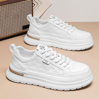 Nouvelles chaussures en caoutchouc pour hommes, légères, imperméables, en maille PU, avec bande élastique, polyvalentes, pour le travail, le sport, la randonnée, à lacets, avec amorti