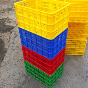 กล่องพลาสติกแบบพับได้ Rongchengsheng ขนาด 525x370x230 มม. กล่องเก็บของทรงสี่เหลี่ยมสำหรับขนส่งผักผลไม้ ใช้ในเชิงพาณิชย์ - Product Image 1