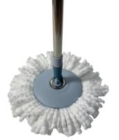 Ensemble serpillière et seau à pédale rotative à 360 degrés, serpillière en microfibre avec manche réglable en acier, nettoyage mains libres