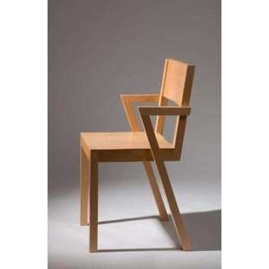 Chaise de salle à manger en bois artisanale de qualité supérieure avec structure en bois massif rustique pour salles à manger modernes, cafés élégants et boutiques - Product Image 1