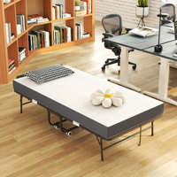 Base de lit pliant en métal moderne pour lit simple ou queen, lit double gain de place avec cadre métallique simple