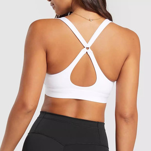 Women's Shockproof Fashion Sports <strong>Bra</strong> Hollow Design Beautiful Back Fitness Vest High Strength Yoga <strong>Bra</strong> - Product Image 4