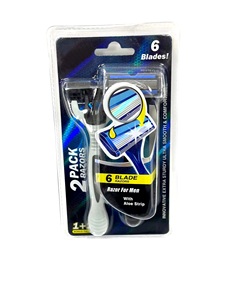 Maquinilla de Afeitar de Seguridad Médica SLAZZO Colorful 2 con Dos Cuchillas, 5 Unidades, con Tiras Lubricantes, Desechable, en Caja de Color, Bolsa <span class=keywords><strong>North</strong></span> <span class=keywords><strong>Face</strong></span>, Nano Razor - Product Image 3