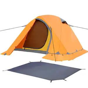 Hafif sırt çantasıyla kış çadır kolay kurulum ayak izi ile açık yürüyüş seyahat dağcılık su geçirmez kamp çadırı