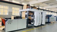 Machine à fabriquer des sacs SOS à fond carré entièrement automatique à grande vitesse de la marque ROKIN pour les sacs en papier kraft d'épicerie