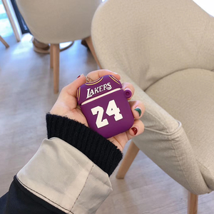 Kobe 24 — étui <span class=keywords><strong>Airpods</strong></span> 2/1 en silicone, souple, avec porte-clés, pour garçons, manches de protection, anti-chute - Product Image 4