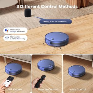 <span class=keywords><strong>Robot</strong></span> Aspiradora Inteligente Recargable con Control Wifi para Limpieza en Seco y Húmedo, <span class=keywords><strong>Robot</strong></span> Aspiradora con Autovaciado - Product Image 3