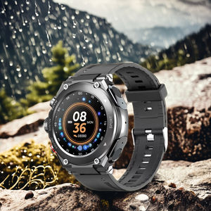 Lemfo T92 Sport Smartwatch TWS Drahtloser Kopfhörer Leder Kompass Kalender Sauerstoff Blut überwachung für Männer Women-IP67 iOS - Product Image 6