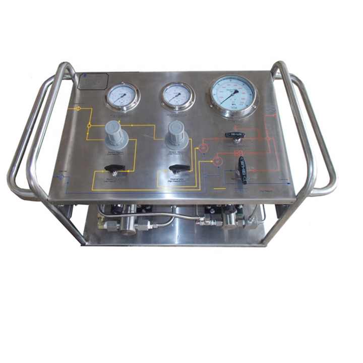 Pneumatic Hydrostatic Pressure Testing Pump Test System For Wellhead