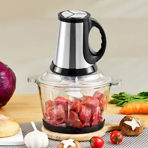 2023 hotsale casa cozinha processador de alimentos misturador doméstico carne mincer vegetal chopper 2l 3l mini moedor de carne elétrico poderoso