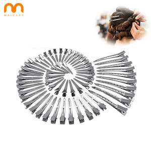Tendance professionnelle Double broche pinces à cheveux bricolage Salon de beauté maquillage coiffure Mini <span class=keywords><strong>métal</strong></span> argent pinces à cheveux - Product Image 1
