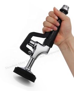 Meilleures ventes aux États-Unis Robinet d'évier commercial <span class=keywords><strong>avec</strong></span> pulvérisateur Robinet de <span class=keywords><strong>cuisine</strong></span> à montage mural extractible Pulvérisateur à bec pivotant avant rinçage - Product Image 4
