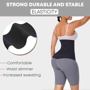 Soo Slick Trainer per la vita da donna con fasciatura di grasso della pancia fascia avvolgente cintura Sauna per il controllo della pancia taglie forti Snatch Me compressione - Product Image 6
