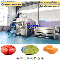 Baiyu Automatische Wortelgroente Stoomschilmachine voor Yam, Aardappel en Taro Verwerkingsfabriek