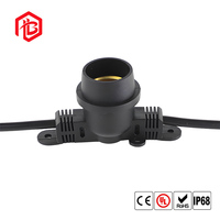 Ensemble de câbles connecteurs FPC en cuivre durables BETT, étanches IP67, avec système de verrouillage sécurisé par vis pour guirlandes lumineuses de jardin extérieur