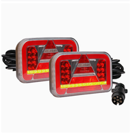 Feu arrière de remorque à 56 LED, étanche IP67, feu d'avertissement de freinage, anti-collision arrière pour voiture et camion