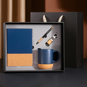 Client Appreciation Gift Collection With Cork Notebook Coffee Mug Pen Set Custom Logo Corporate Thank You Business <b>Present</b> - Product Image 3