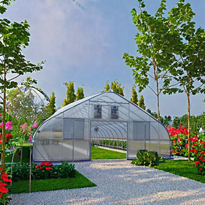 <span class=keywords><strong>Serre</strong></span> agricole à simple portée à faible coût, en acier galvanisé à chaud, avec couverture en film plastique multi-ventilation, marque NSR - Product Image 1