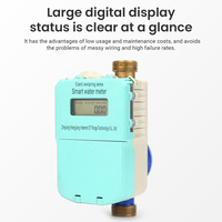 Vente directe HONGJIANG Compteur d'eau numérique intelligent en laiton Protection IP68 Système de prépaiement électronique par carte pour applications sèches et humides avec logiciel