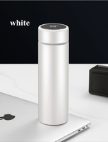 Bouteille d'eau intelligente en acier inoxydable de 18 oz, thermos à café, tasse avec affichage de la température LED, maintien au chaud de 12 à 24 heures, rechargeable