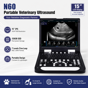 Meilleur prix - Appareil d'échographie Doppler couleur <span class=keywords><strong>3D</strong></span> portable BESTVET N60 pour hôpital vétérinaire - Product Image 1