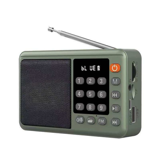 Portable Mini FM Radio with 18650 Battery Support TF Card Playback Quran MP3 Player Multifunctional Bluetooth Speaker