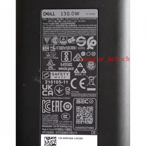 NEW Laptop pour Dell XPS 15 9520/Precision 5510 Chargeur 130W(watt) Adaptateur secteur avec cordon d'alimentation à 3 broches 093KG9 93KG9 - Product Image 1