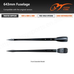 Série GY-Axis Accessoires d'hydroptère en alliage d'aluminium noir et durable pour fuselage Fusible avancé 600mm 644mm Feuille de surf 765mm - Product Image 2