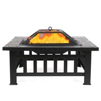 Barbecues et foyers d'extérieur carrés, tables de cuisson au charbon de bois pour le thé, grilles de barbecue, tables de cuisson, chauffage intérieur, grilles de barbecue