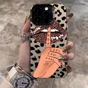 <span class=keywords><strong>Leopard</strong></span> Môi Mô Hình Laser In Ấn Cứng PC TPU Điện Thoại Di Động Bìa Trường Hợp Đối Với iPhone X XR XS 11 12 13 14 15 16 17 Không Khí Pro Max - Product Image 3