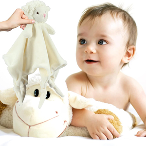 Enfant en bas âge Snuggle Toy Animal en peluche bébé en peluche Animal couverture de sécurité confortable en peluche bébé couverture de sécurité Loveys - Product Image 4