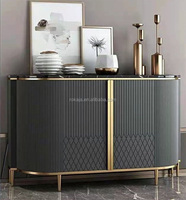 Meuble de salle à manger très vendu, buffet moderne avec plateau en marbre, console d'entrée, décoration de salon de luxe, ensemble de meubles de salle à manger