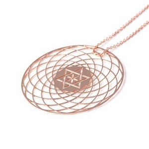 Yiwu Aceon acciaio inossidabile espandibile Fibonacci balanced energia <span class=keywords><strong>maschile</strong></span> e <span class=keywords><strong>femminile</strong></span> del pendente del seme della vita di Merkaba - Product Image 2