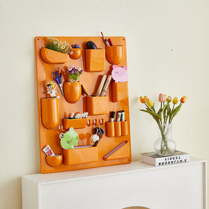 Étagères murales suspendues nordique moderne luxe maison étagère en métal livre stockage plastique bois monté étagère <span class=keywords><strong>murale</strong></span> flottante pour le salon - Product Image 5