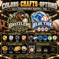 Trophée de baseball personnalisé pour jeunes, modèle Home Run All Star Diamond Cup, pour la journée de match, récompense d'équipe en émail, style stade, épinglette de baseball, vente en gros