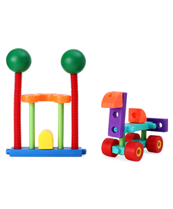 GIRNAR MILLENNIUM BLOCKS Children fulfill their colourful dreams with these blocks packed in a Green jar. - Product Image 5