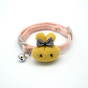Nuevos cómodos collares para mascotas de moda de alta calidad en 4 colores para perros y gatos con conejo de peluche - Product Image 4