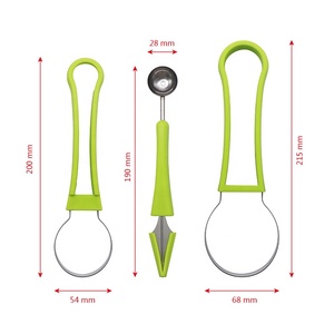 Juego <span class=keywords><strong>de</strong></span> Herramientas Multiusos 4 en 1 para Decoración <span class=keywords><strong>de</strong></span> Frutas, Cuchillo para Tallar, Herramienta para Decorar, Separador <span class=keywords><strong>de</strong></span> Pulpa y Bola <span class=keywords><strong>de</strong></span> Melón - Product Image 6