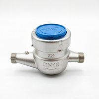 Durable Stainless Steel DN25 Dry Dial Multi Jet Water Meter Measurement Device