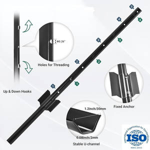 أعمدة سياج معدنية خضراء بطول 6 أقدام، 6 قطع، ارتفاع 7 أقدام وطول 10 أقدام، سهلة التركيب، أعمدة على شكل حرف T لتسييج المزارع، تصنيع حسب الطلب وبيع بالجملة - Product Image 5