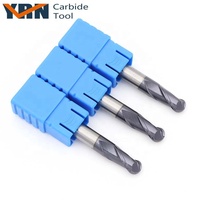 YRN Outils de 45 Degrés Pour Le Bois 2 Flûte Boule Nez Fraise En Carbure Monobloc