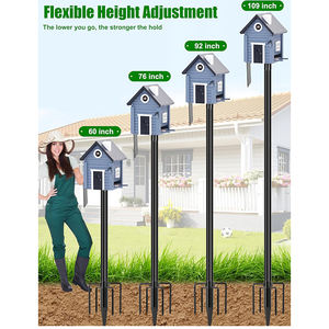 JH-Mech moderno grande metallo verniciato a polvere facile da assemblare stabile e durevole regolabile in altezza in piedi in metallo alimentatore per uccelli - Product Image 2
