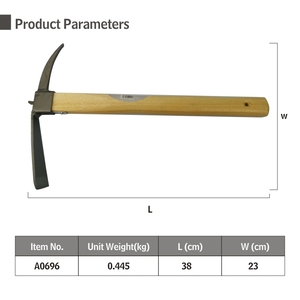 Fer à repasser double manche en bois, gadget de jardin - Product Image 3