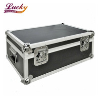 Mallette de rangement de vol DJ, boîtier en Aluminium pour enregistrement en vinyle, coffre noir de transport, caisse robuste 500