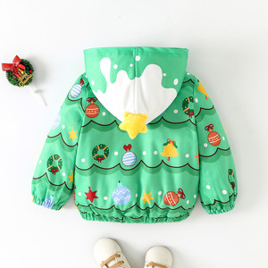 Nouveautés pour l'automne et Noël : Cardigan à capuche pour garçon, motifs festifs pour les fêtes - Product Image 2
