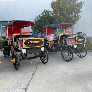 Noble Customizable <b>Rows</b> Seat Sightseeing Victoria Horse-drawn Carriage Historic Royal Electric Wedding Carriage for Sale - Product Image 5