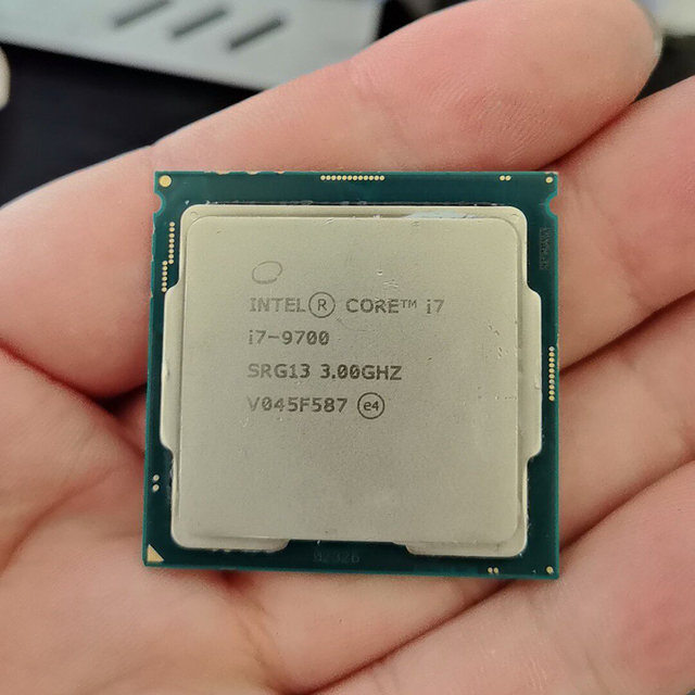Used Intel Core I7-9700 Desktop Processor, 8-Core 4.7 GHz, LGA 1151 (300 Series), 65w, Virtualization Technology (BX80684I79700)