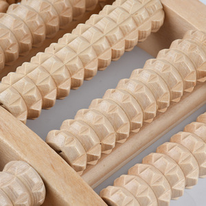 Rouleau de <span class=keywords><strong>massage</strong></span> des pieds en bois <span class=keywords><strong>chinois</strong></span> – Modèle de soin pour bain de pieds, favorise la circulation sanguine - Product Image 2