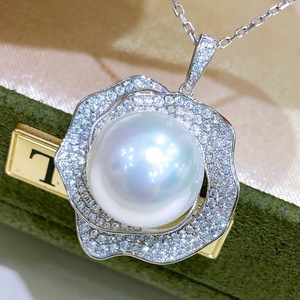 Collier de perles naturelles de haute qualité, tendance, 9-14 mm, couleurs mélangées, design personnalisé avec un nœud de style royal - Product Image 4