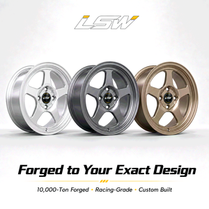 LS8082 ล้อแม็กซ์แบบกำหนดเอง 5 ก้าน ขอบเว้า ขนาด 18 ถึง 22 นิ้ว 5x112 5x114.3 5x120 PCD สีเงินปัดเงา - Product Image 5